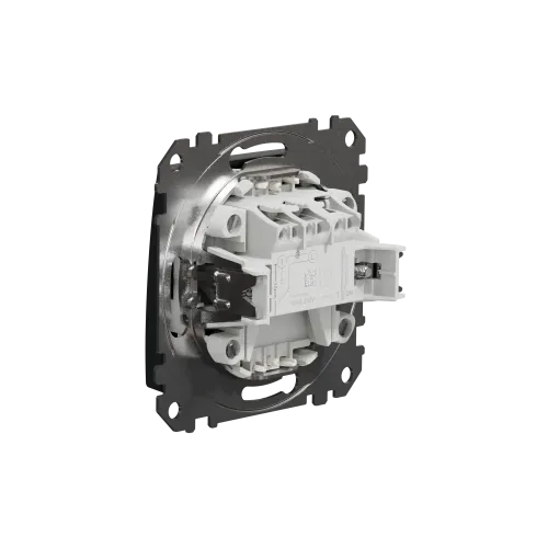 Выключатель с подсветкой 1 клавишный, черный, Sedna Design SDD114101L