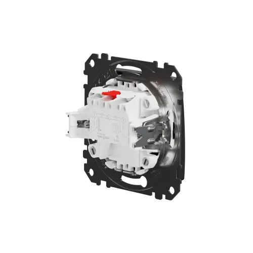 Выключатель 2 клавишный, черный, Sedna Design SDD114105