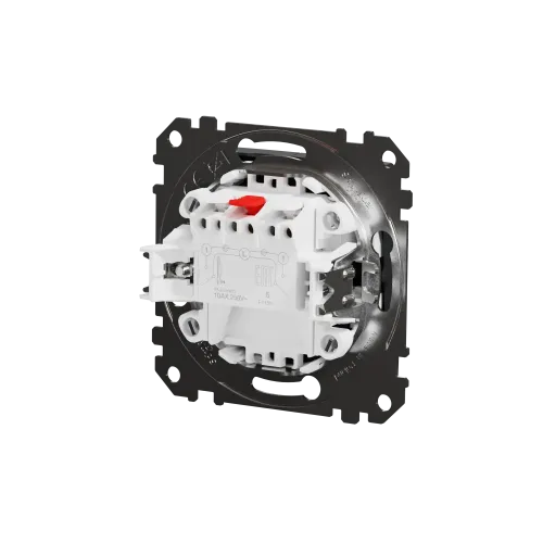 Выключатель 2 клавишный, черный, Sedna Design SDD114105