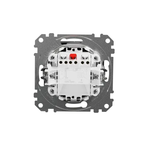 Выключатель 2 клавишный, черный, Sedna Design SDD114105