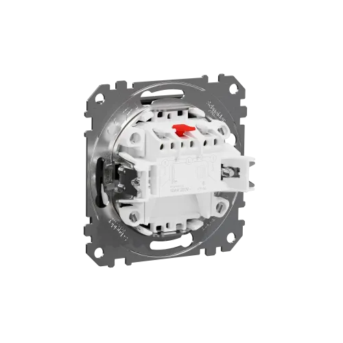 Выключатель 2 клавишный, черный, Sedna Design SDD114105