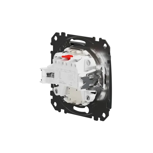 Выключатель с подсветкой 2 клавишный, черный, Sedna Design SDD114105L