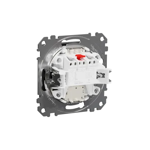Выключатель с подсветкой 2 клавишный, черный, Sedna Design SDD114105L