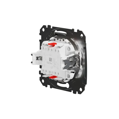 Выключатель проходной 2 клавишный, черный, Sedna Design SDD114108