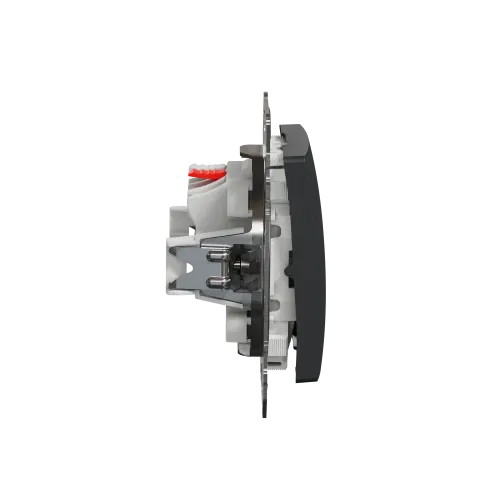 Кнопка 1 клавишная, черный, Sedna Design SDD114111