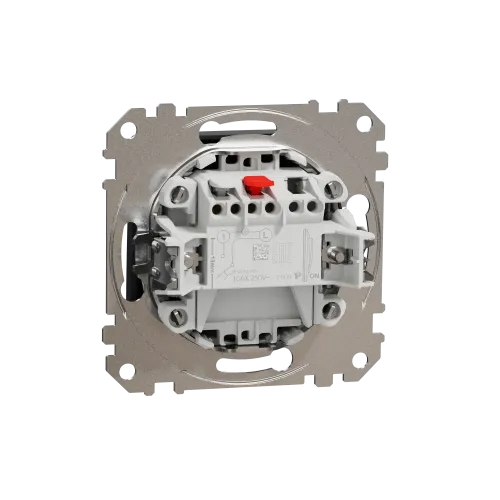 Кнопка 1 клавишная, черный, Sedna Design SDD114111
