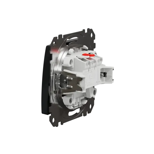 Кнопка 1 клавишная, черный, Sedna Design SDD114111