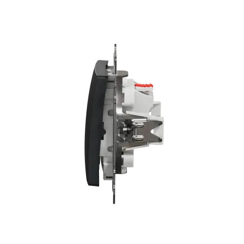 Кнопка 1 клавишная, черный, Sedna Design SDD114111
