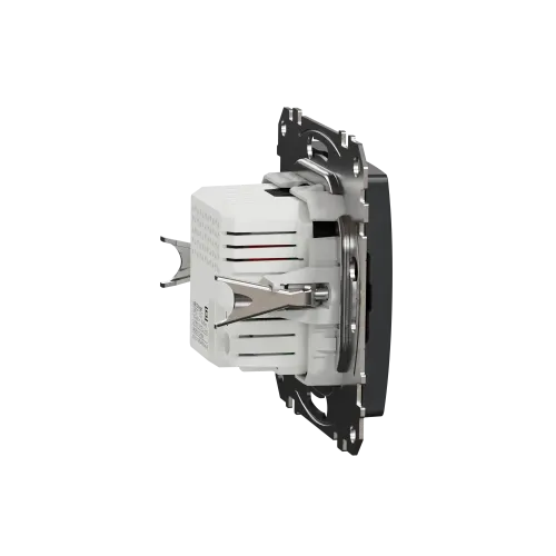 Розетка USB тип A+A, черный, Sedna Design SDD114401