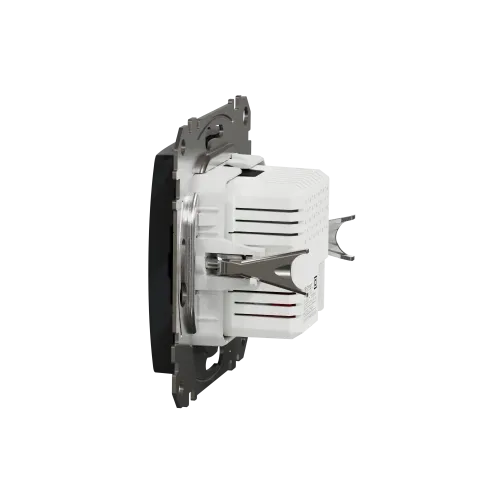 Розетка USB тип A+A, черный, Sedna Design SDD114401