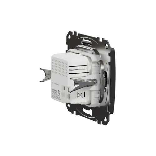 Розетка USB тип A+C 2,4A, черный, Sedna Design SDD114402