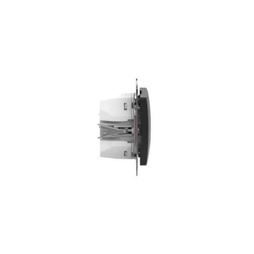 Розетка USB тип A+C 3A, 45W, черный, Sedna Design SDD114404
