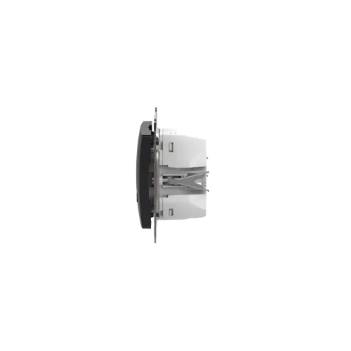 Розетка USB тип A+C 3A, 45W, черный, Sedna Design SDD114404