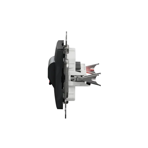 Аудиорозетка, черный, Sedna Design SDD114411