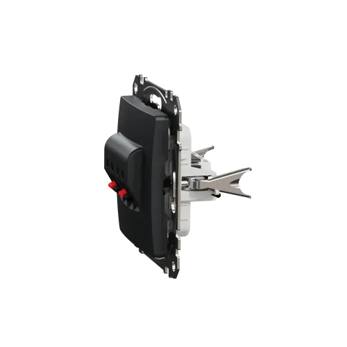 Аудиорозетка, черный, Sedna Design SDD114411