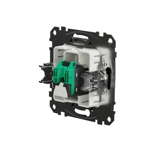 Компьютерная розетка RJ45 кат. 5е UTP, черный, Sedna Design SDD114451
