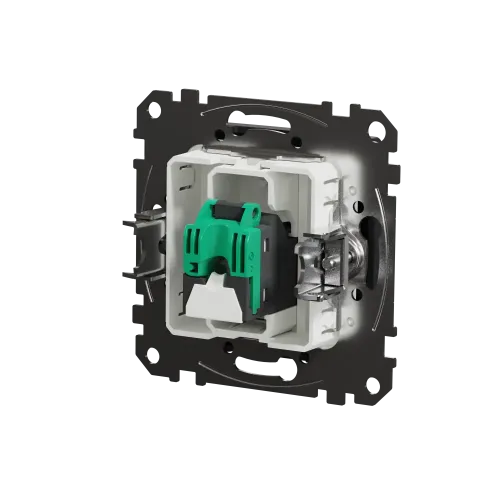 Компьютерная розетка RJ45 кат. 5е UTP, черный, Sedna Design SDD114451