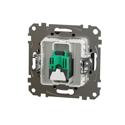 Компьютерная розетка RJ45 кат. 5е UTP, черный, Sedna Design SDD114451