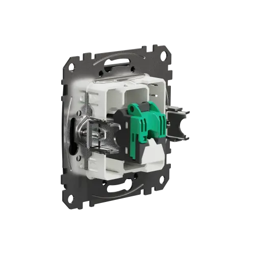 Компьютерная розетка RJ45 кат. 5е UTP, черный, Sedna Design SDD114451
