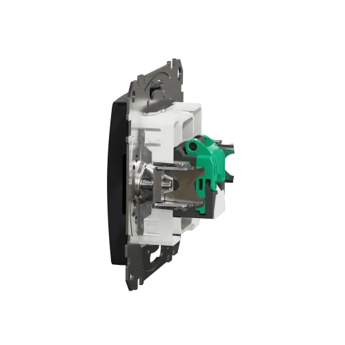 Компьютерная розетка RJ45 кат. 5е UTP, черный, Sedna Design SDD114451