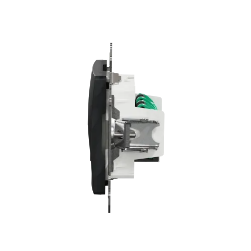 Компьютерная розетка 2 х RJ45 кат. 5е UTP, черный, Sedna Design SDD114452