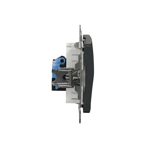 Компьютерная розетка RJ45 кат. 6 UTP, черный, Sedna Design SDD114461