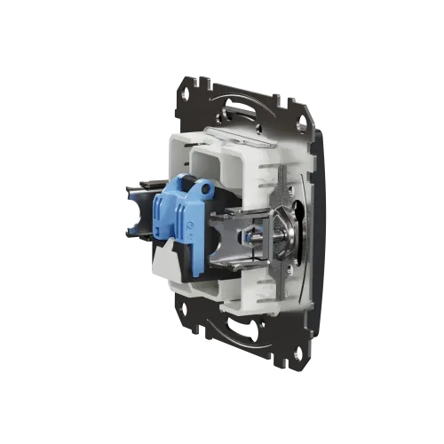 Компьютерная розетка RJ45 кат. 6 UTP, черный, Sedna Design SDD114461