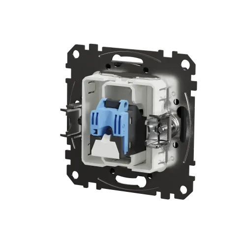 Компьютерная розетка RJ45 кат. 6 UTP, черный, Sedna Design SDD114461