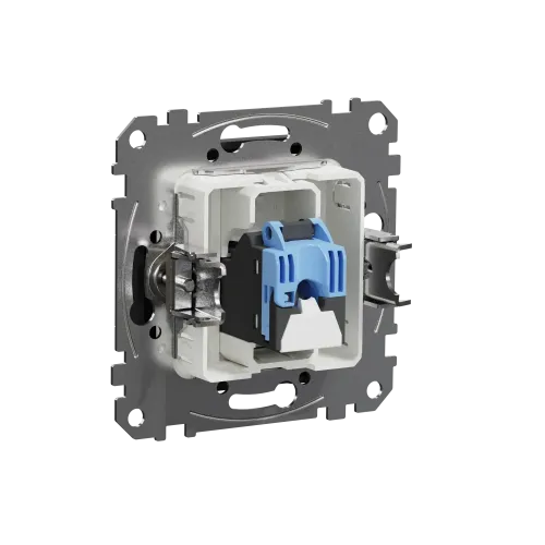 Компьютерная розетка RJ45 кат. 6 UTP, черный, Sedna Design SDD114461