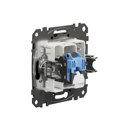 Компьютерная розетка RJ45 кат. 6 UTP, черный, Sedna Design SDD114461