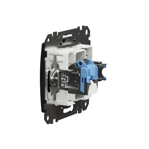 Компьютерная розетка RJ45 кат. 6 UTP, черный, Sedna Design SDD114461