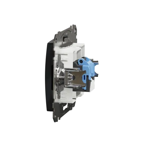 Компьютерная розетка RJ45 кат. 6 UTP, черный, Sedna Design SDD114461