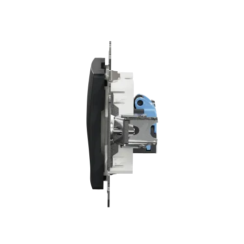 Компьютерная розетка RJ45 кат. 6 UTP, черный, Sedna Design SDD114461