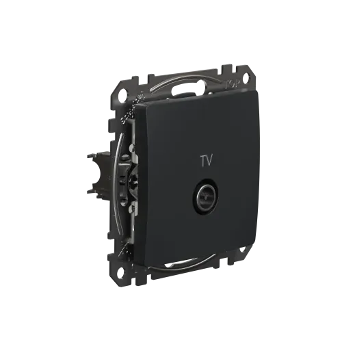Розетка телевизионная конечная, черный, Sedna Design SDD114471