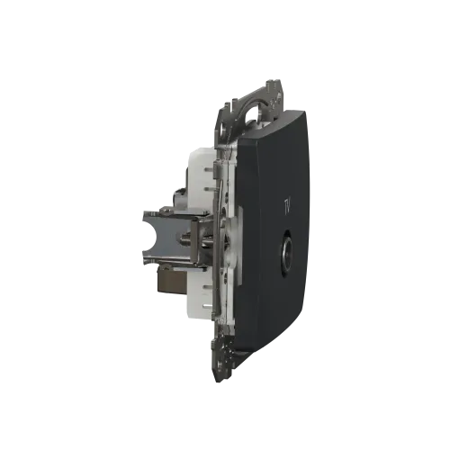 Розетка телевизионная конечная, черный, Sedna Design SDD114471