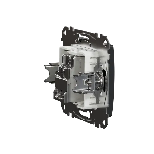 Розетка телевизионная конечная, черный, Sedna Design SDD114471