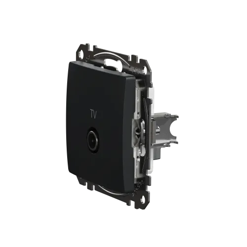 Розетка телевизионная конечная, черный, Sedna Design SDD114471