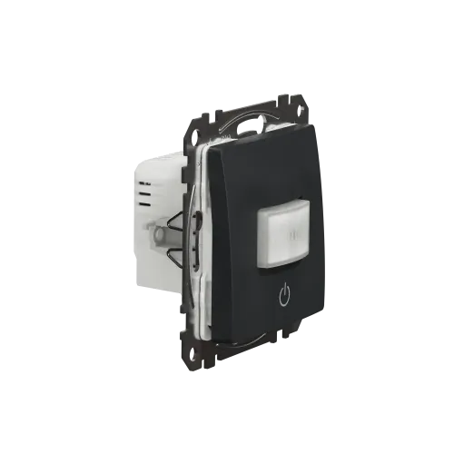 Датчик движения с кнопкой, черный, Sedna Design SDD114504