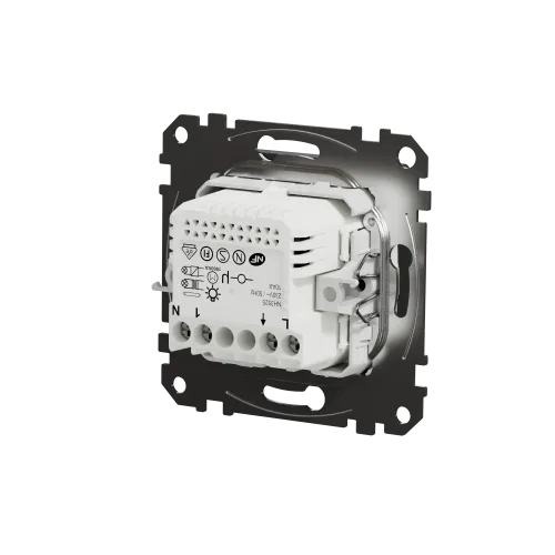 Датчик движения с кнопкой, черный, Sedna Design SDD114504
