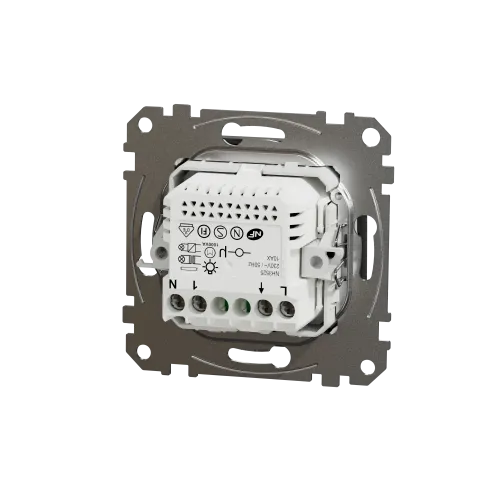 Датчик движения с кнопкой, черный, Sedna Design SDD114504