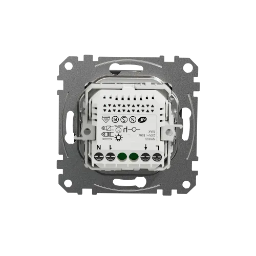 Датчик движения с кнопкой, черный, Sedna Design SDD114504