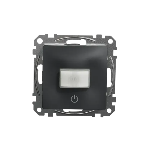 Датчик движения с кнопкой, черный, Sedna Design SDD114504