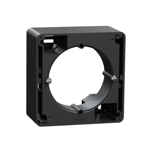 Коробка для накладного монтажа 1 пост, черный, Sedna Design SDD114901