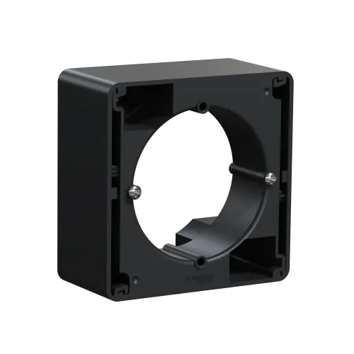 Коробка для накладного монтажа 1 пост, черный, Sedna Design SDD114901