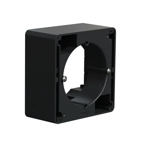 Коробка для накладного монтажа 1 пост, черный, Sedna Design SDD114901
