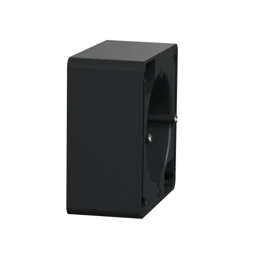 Коробка для накладного монтажа 1 пост, черный, Sedna Design SDD114901