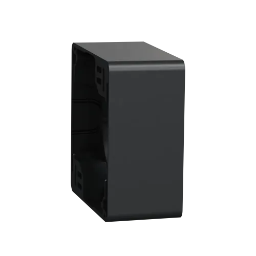 Коробка для накладного монтажа 1 пост, черный, Sedna Design SDD114901