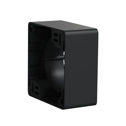 Коробка для накладного монтажа 1 пост, черный, Sedna Design SDD114901