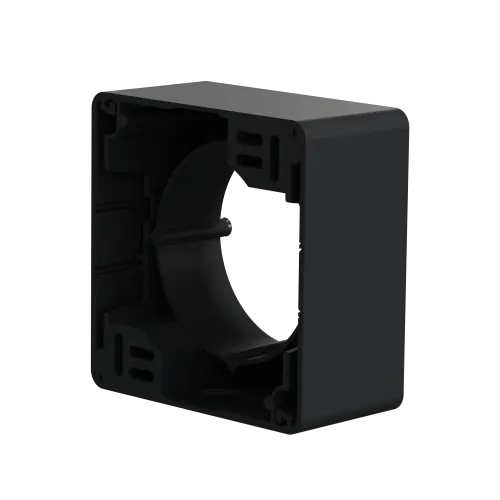 Коробка для накладного монтажа 1 пост, черный, Sedna Design SDD114901