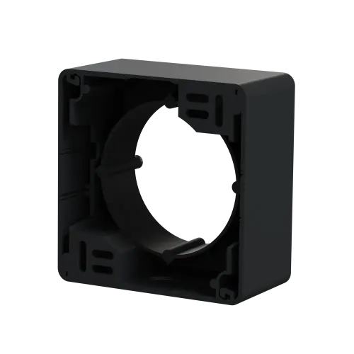 Коробка для накладного монтажа 1 пост, черный, Sedna Design SDD114901
